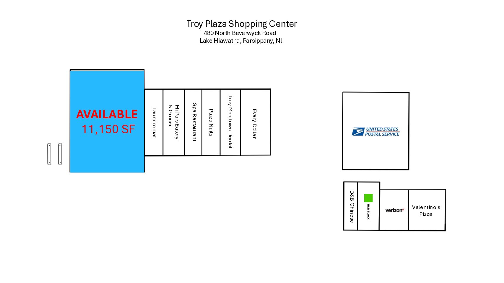 Troy Plaza Shopping Center<br> Lake Hiawatha,Township of Parsippany Gallery Image | The Footing Factory